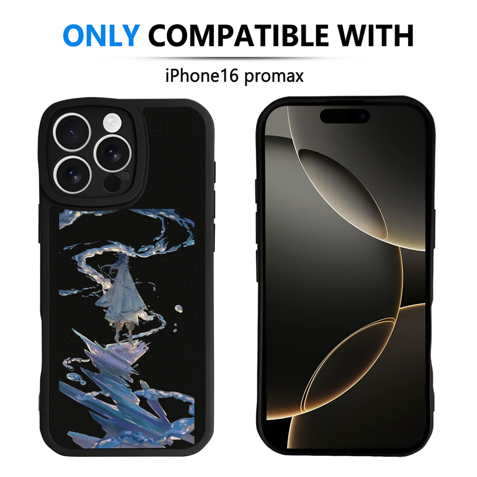 （画像用） Ne Zha 2 ナタ 魔童の大暴れ 【iPhone 16シリーズ対応】シリコンスマホケース（レザー調） 材質：シリコン